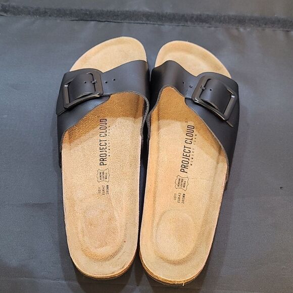 BRAND NEW PROJECT CLOUD 100% GENUINE LEATHER w/ MEMORY FOAM SANDALS - Picture 6 of 16